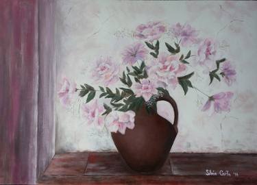 Original Figurative Floral Paintings by SILVIA CARTA