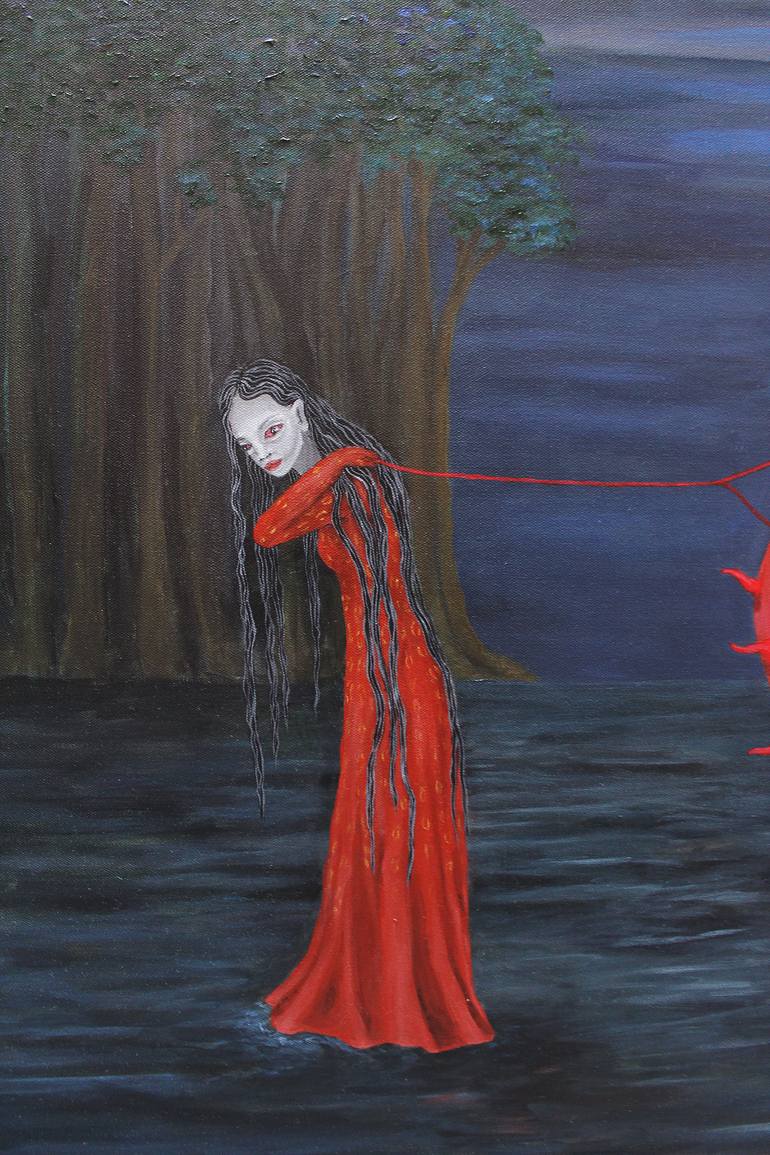 Original Fantasy Painting by Tamara Lortkipanidze