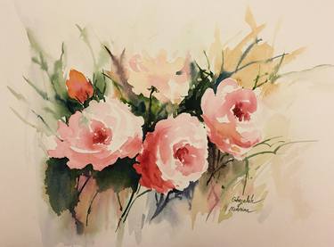 Print of Floral Paintings by Ghazaleh Naderian