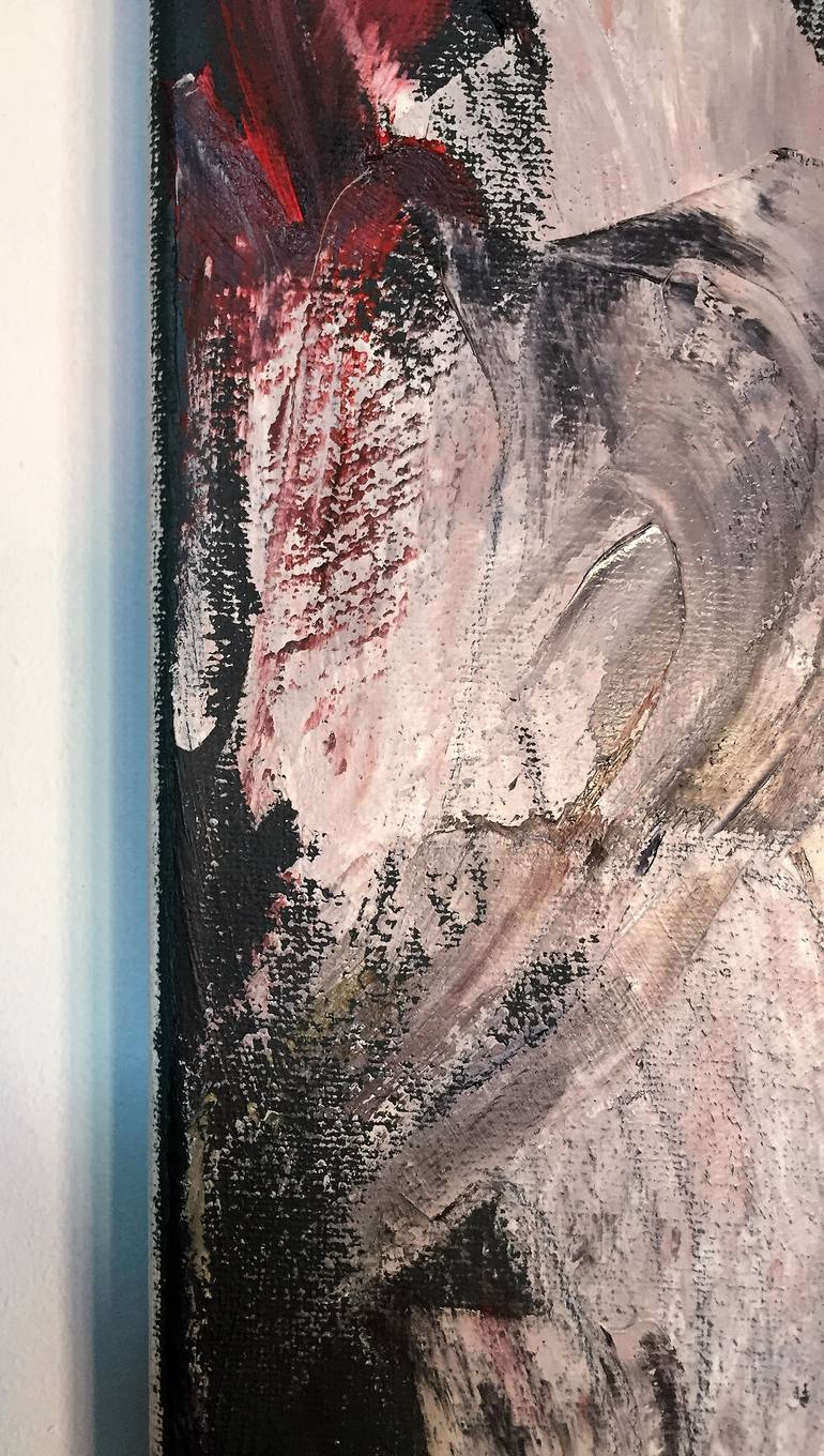 Original Abstract Expressionism Love Painting by Eliza Matica