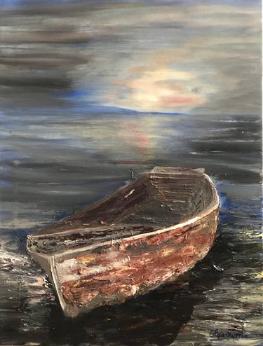Print of Boat Paintings by Eliza Matica