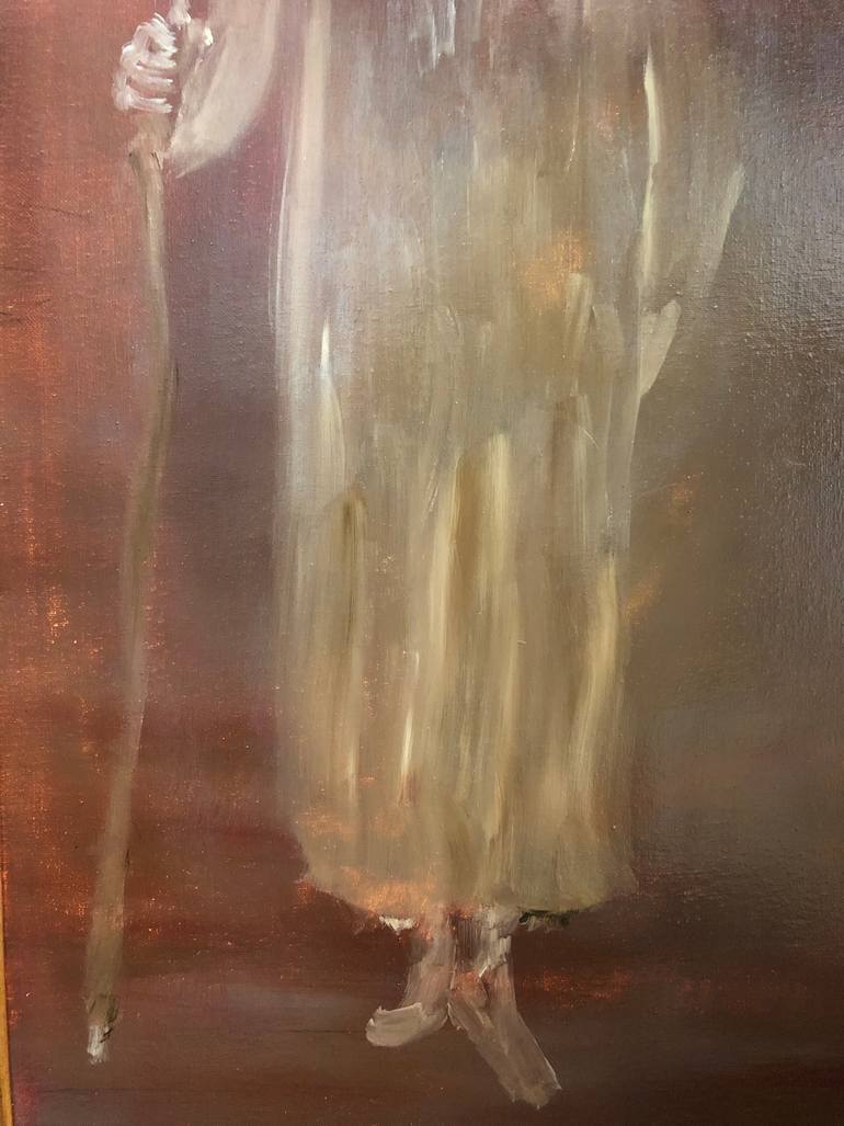 Original Impressionism Religion Painting by Eliza Matica