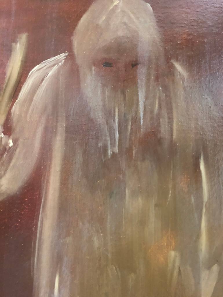 Original Impressionism Religion Painting by Eliza Matica