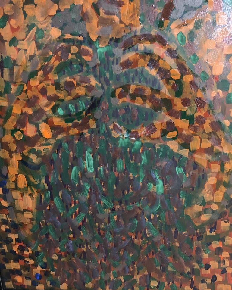 Original Impressionism Religion Painting by Eliza Matica