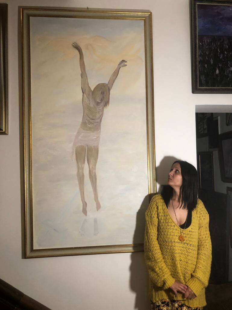 Original Impressionism Religion Painting by Eliza Matica