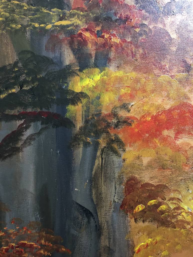 Original Impressionism Tree Painting by Eliza Matica