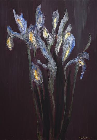 Print of Expressionism Floral Paintings by Eliza Matica