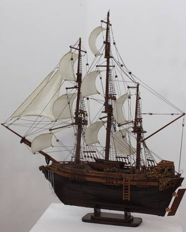 Original Figurative Boat Sculpture by Carlos Torres