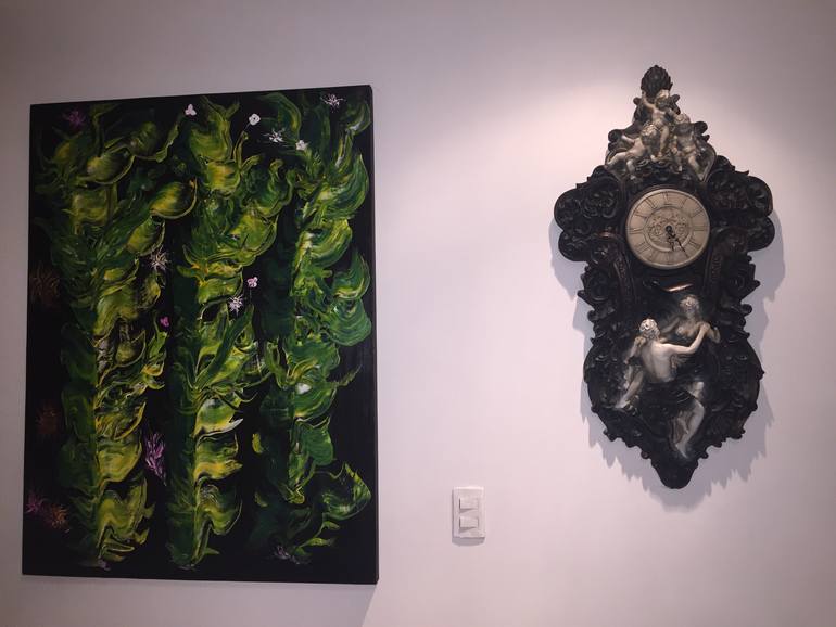 Original Conceptual Abstract Painting by Cesar Gutierrez