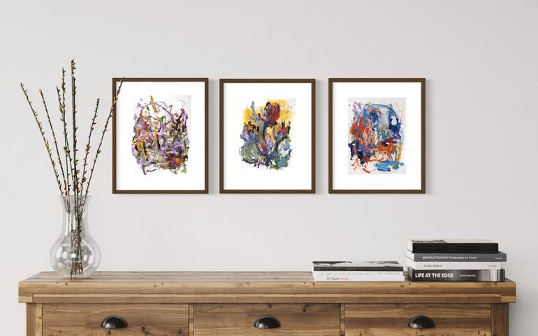 Original Abstract Expressionism Abstract Painting by Chantal Proulx