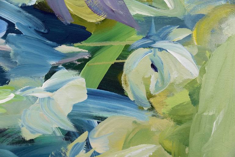 Original Abstract Floral Painting by Chantal Proulx