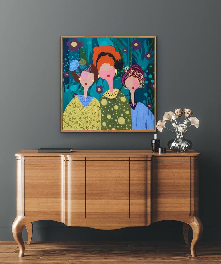Original People Painting by Chantal Proulx