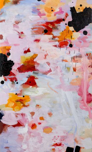 Original Abstract Expressionism Abstract Paintings by Chantal Proulx