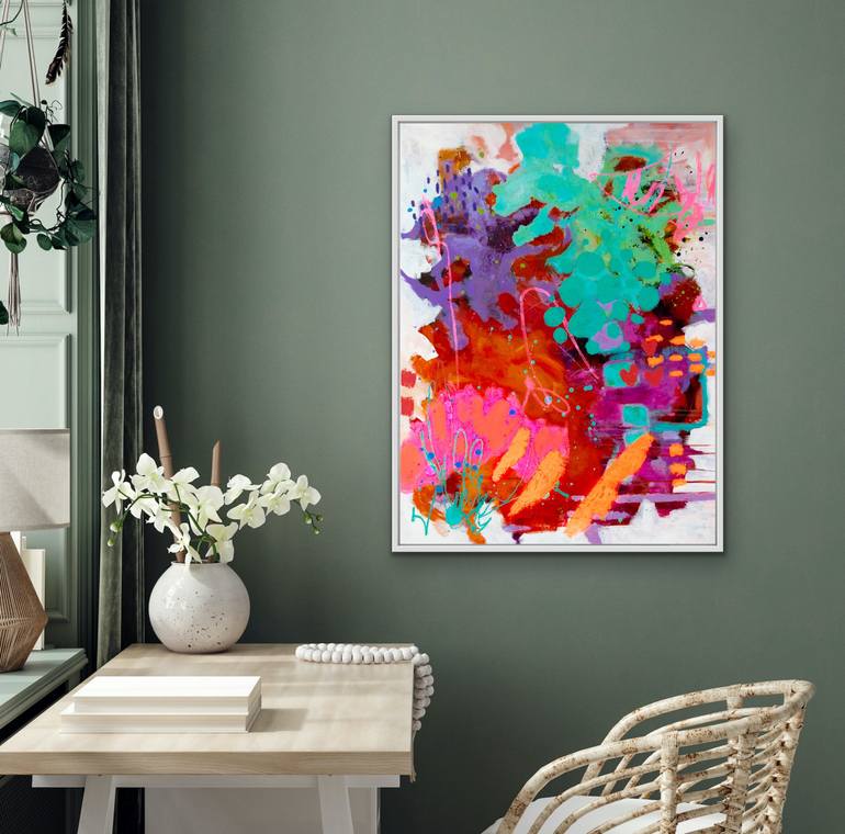 Original Abstract Expressionism Abstract Painting by Chantal Proulx