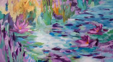 Lotus - Large abstract painting thumb