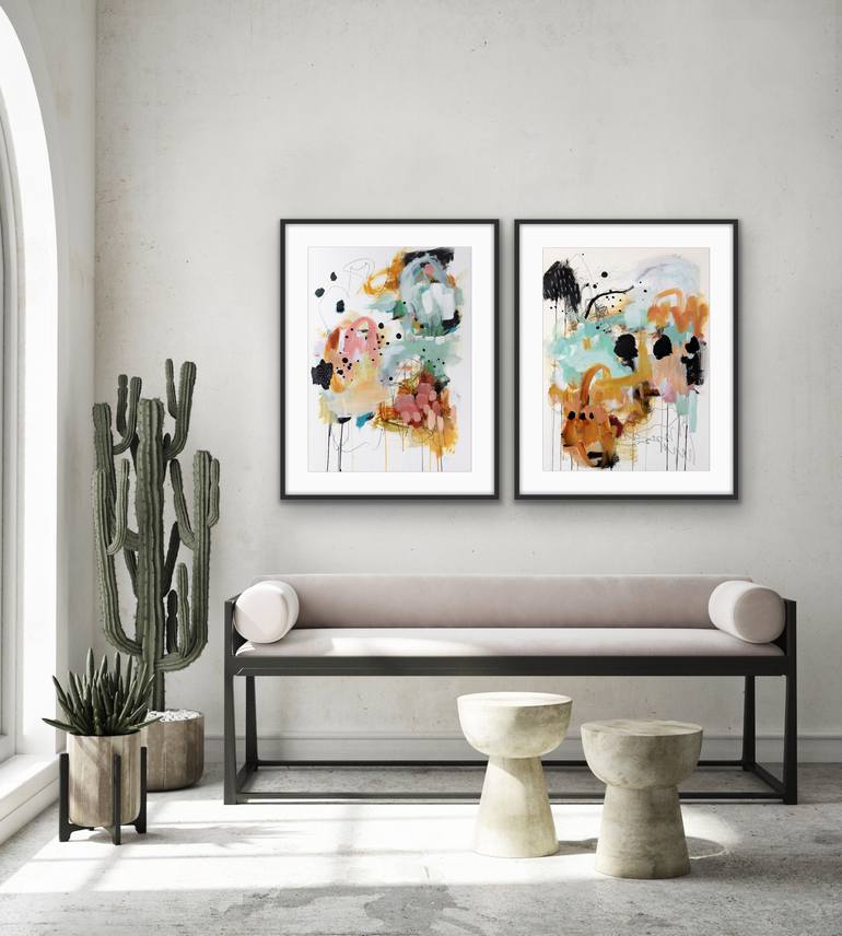 Original Abstract Expressionism Abstract Painting by Chantal Proulx