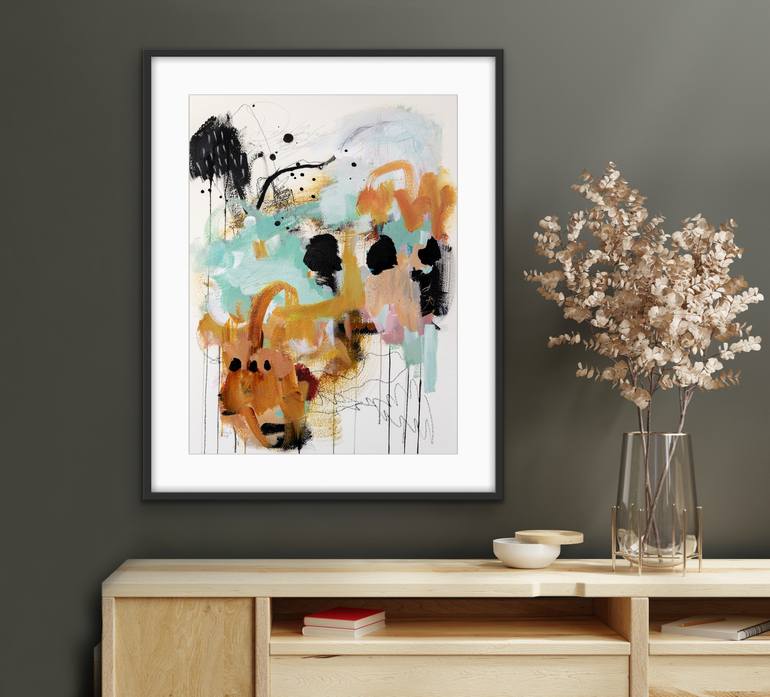 Original Abstract Expressionism Abstract Painting by Chantal Proulx