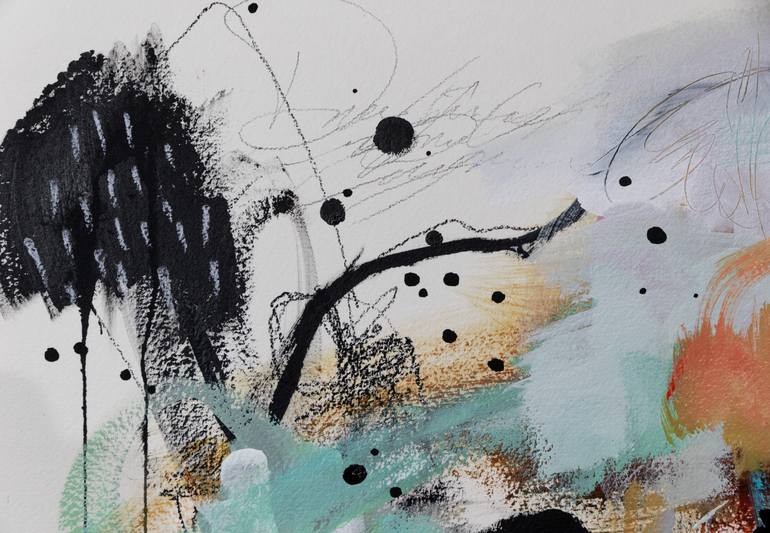 Original Abstract Expressionism Abstract Painting by Chantal Proulx