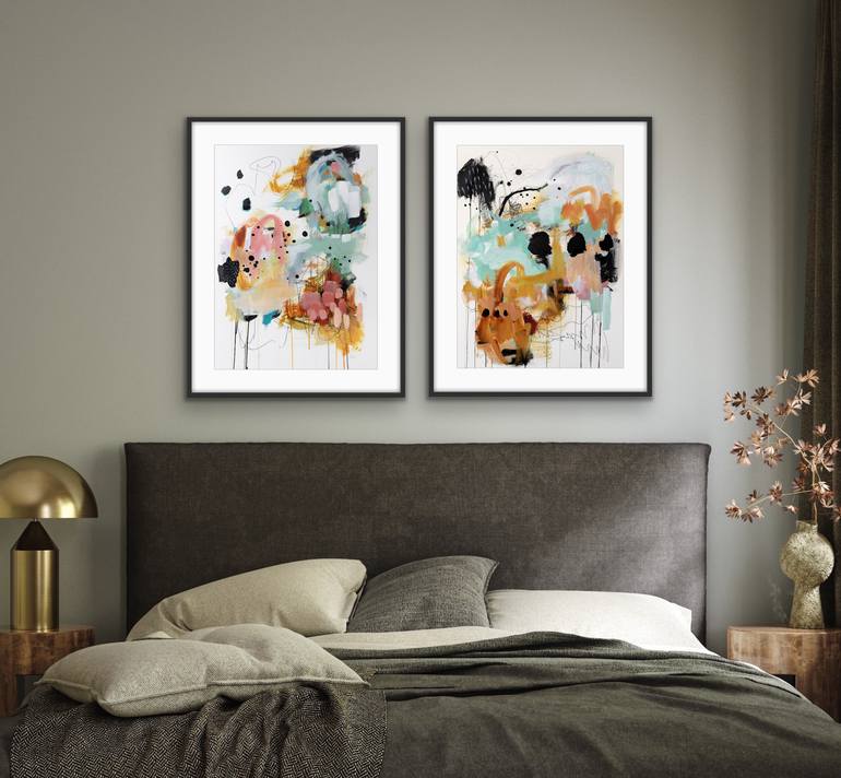 Original Abstract Expressionism Abstract Painting by Chantal Proulx