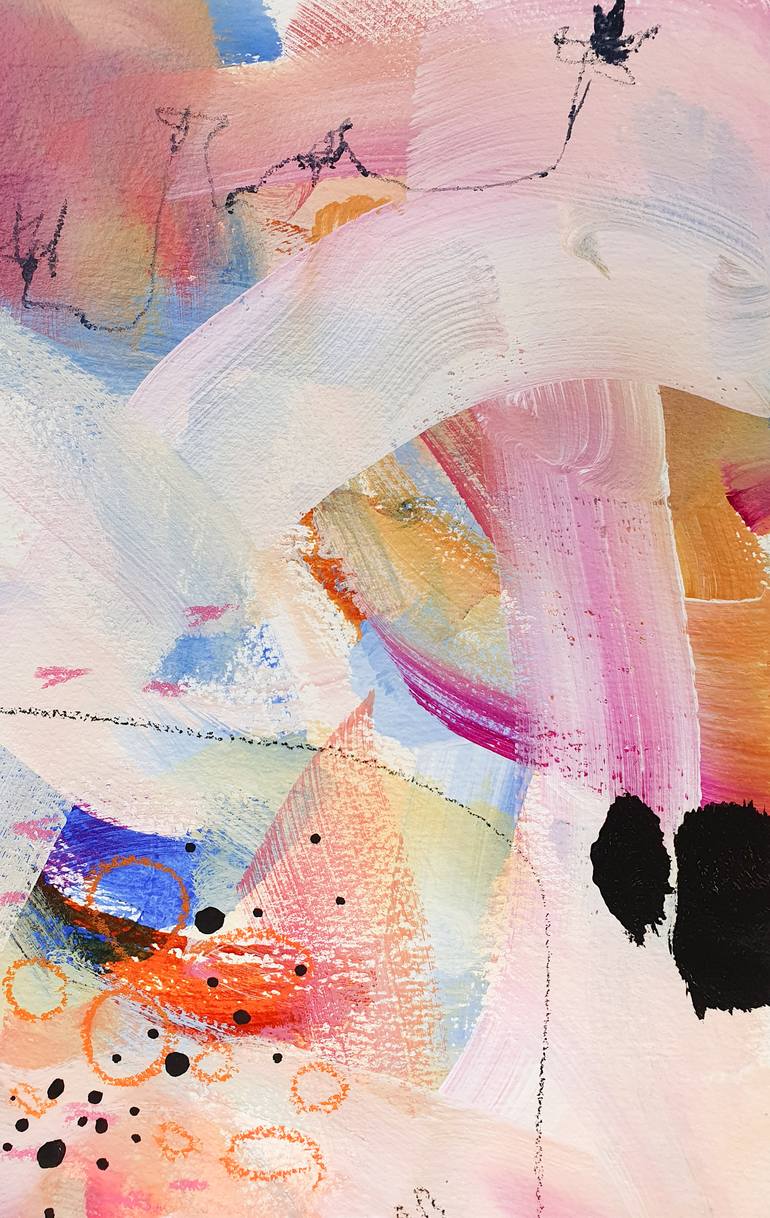 Original Abstract Expressionism Abstract Painting by Chantal Proulx