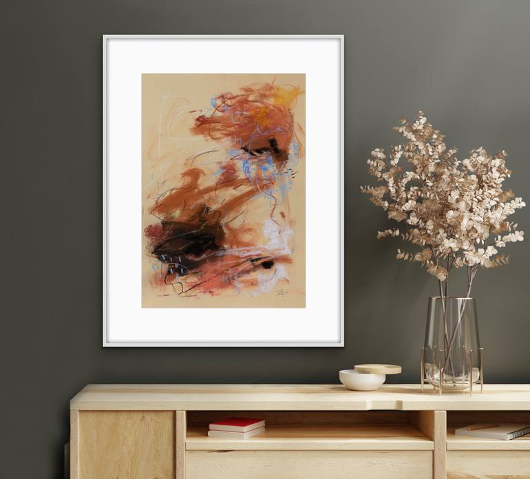 Original Abstract Drawing by Chantal Proulx