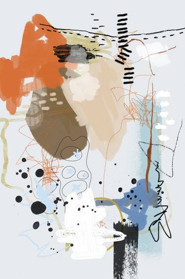 Print of Abstract Expressionism Abstract Digital by Chantal Proulx