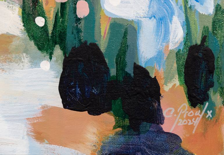 Original Abstract Expressionism Abstract Painting by Chantal Proulx