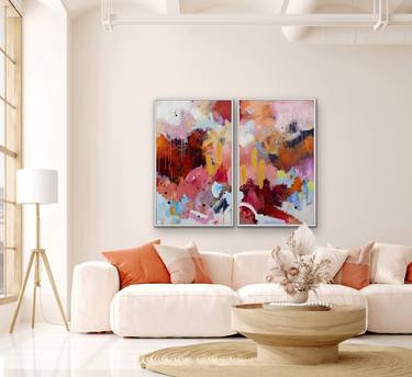 Original Expressionism Abstract Paintings by Chantal Proulx