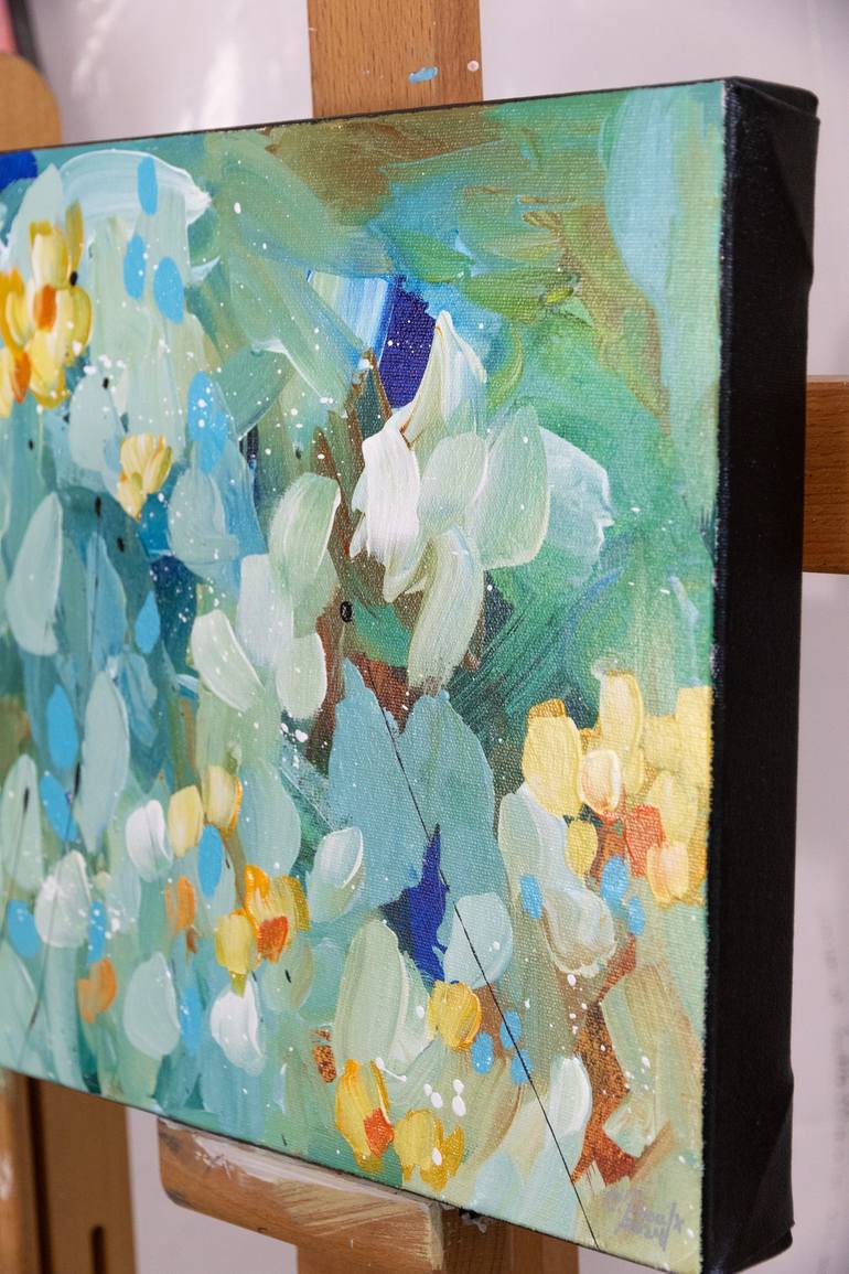 Original Abstract Floral Painting by Chantal Proulx