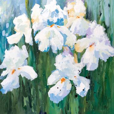 Original Expressionism Floral Paintings by Chantal Proulx