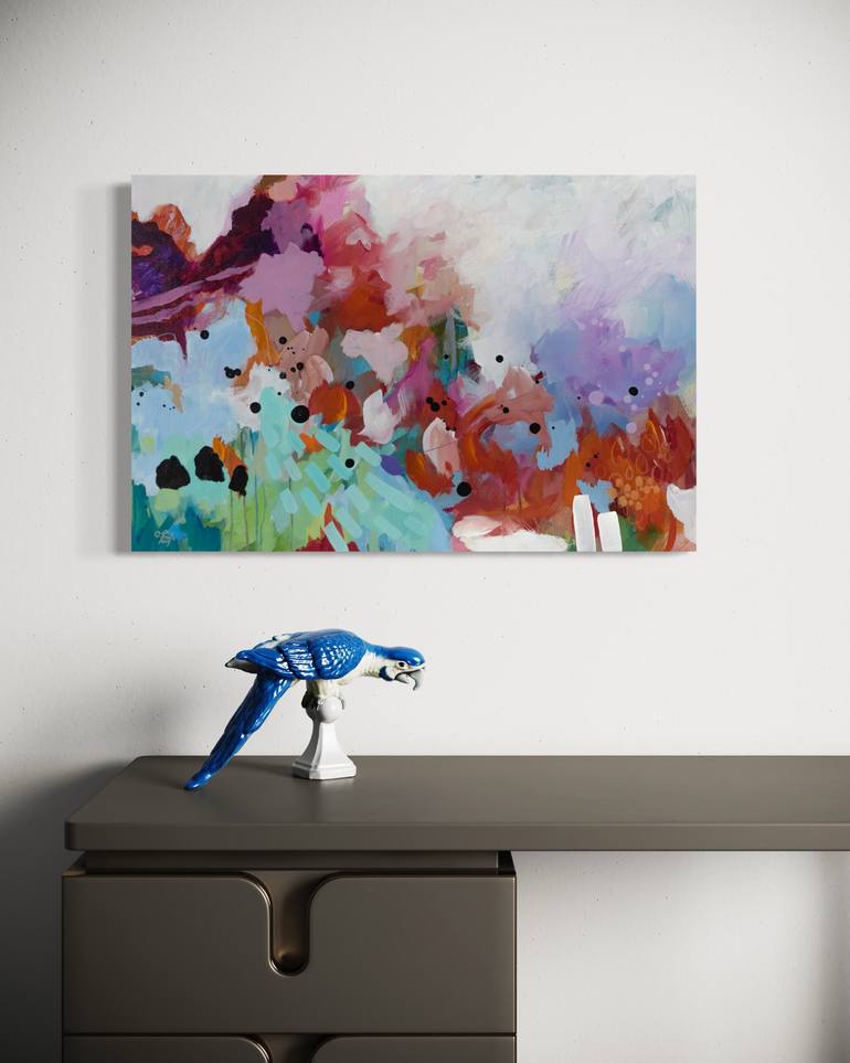 Original Abstract Expressionism Abstract Painting by Chantal Proulx