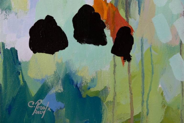 Original Abstract Expressionism Abstract Painting by Chantal Proulx