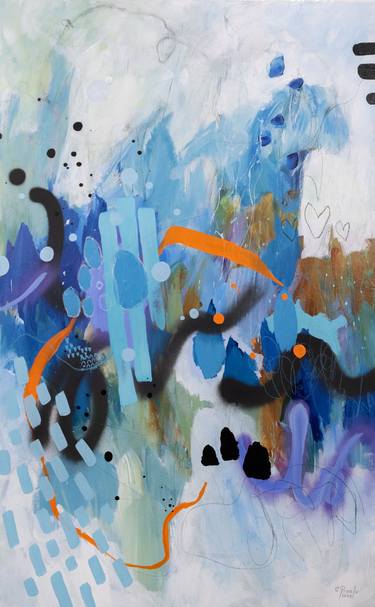 Original Expressionism Abstract Paintings by Chantal Proulx
