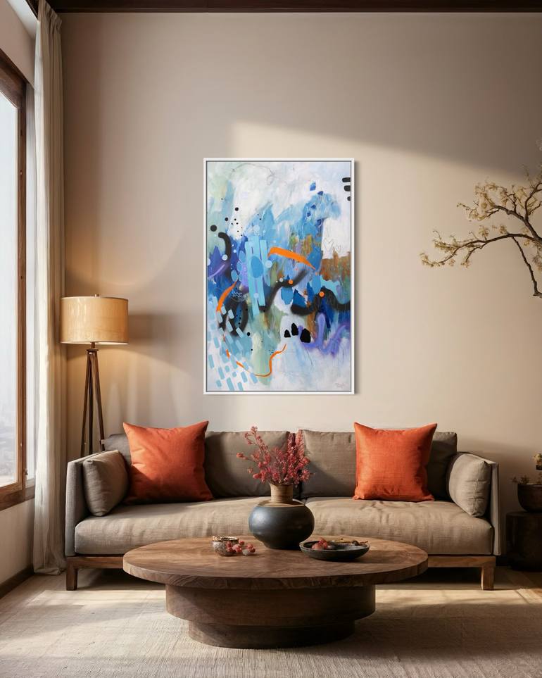 Original Abstract Expressionism Abstract Painting by Chantal Proulx