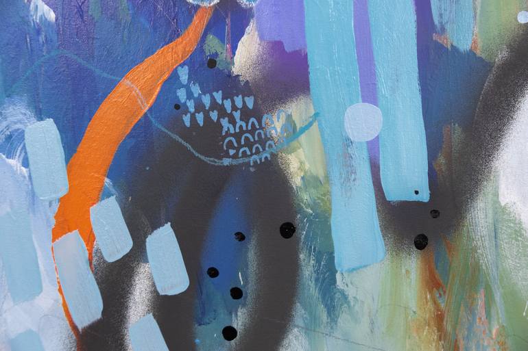 Original Abstract Expressionism Abstract Painting by Chantal Proulx