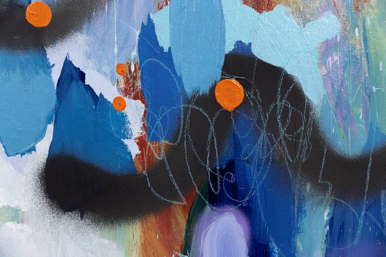 Original Abstract Expressionism Abstract Painting by Chantal Proulx