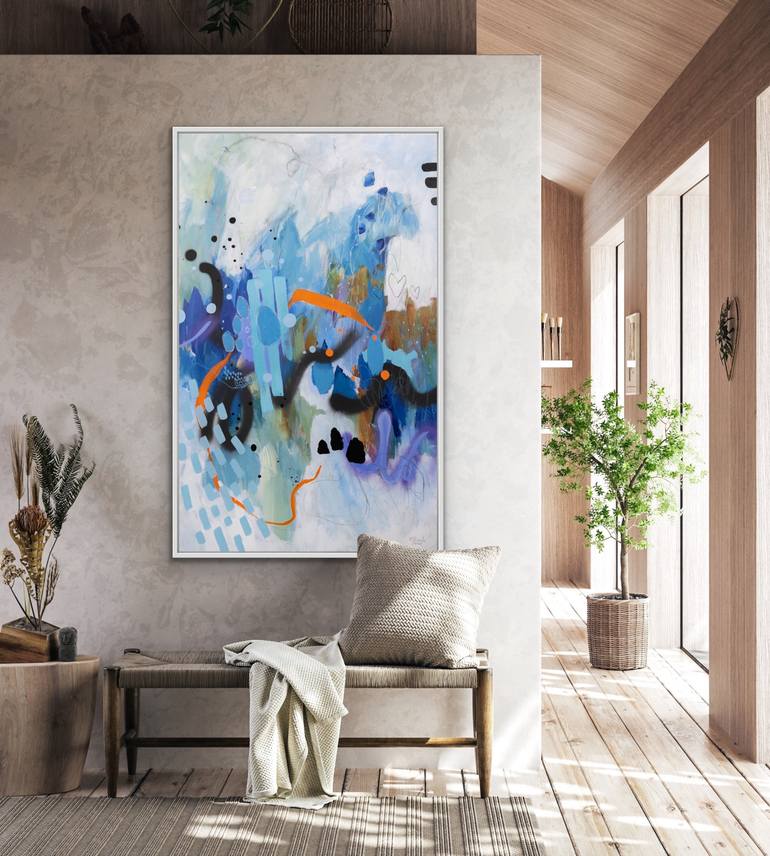 Original Abstract Expressionism Abstract Painting by Chantal Proulx