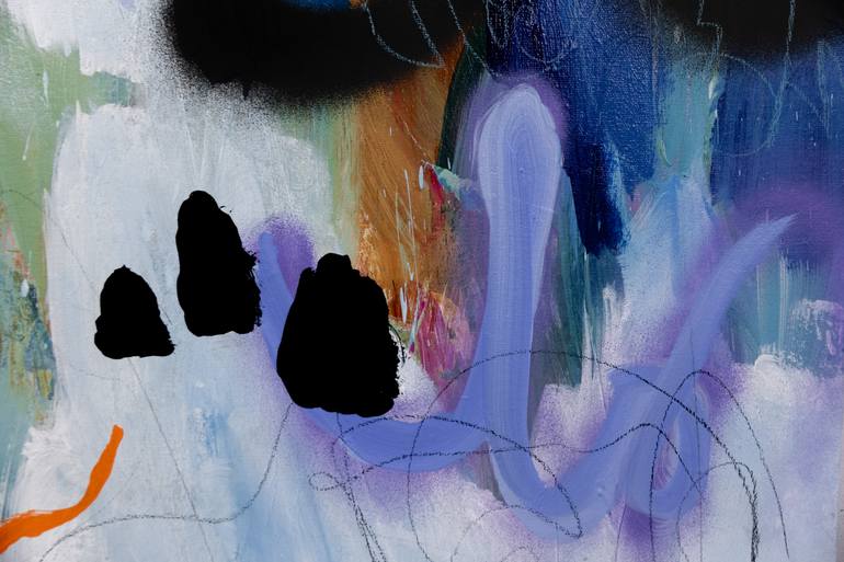 Original Abstract Expressionism Abstract Painting by Chantal Proulx