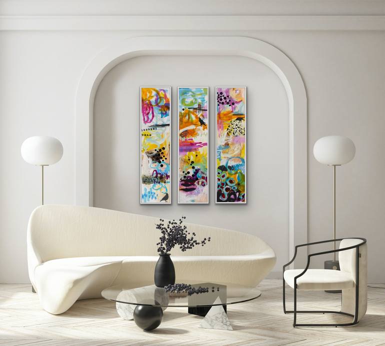 Original Expressionism Abstract Mixed Media by Chantal Proulx