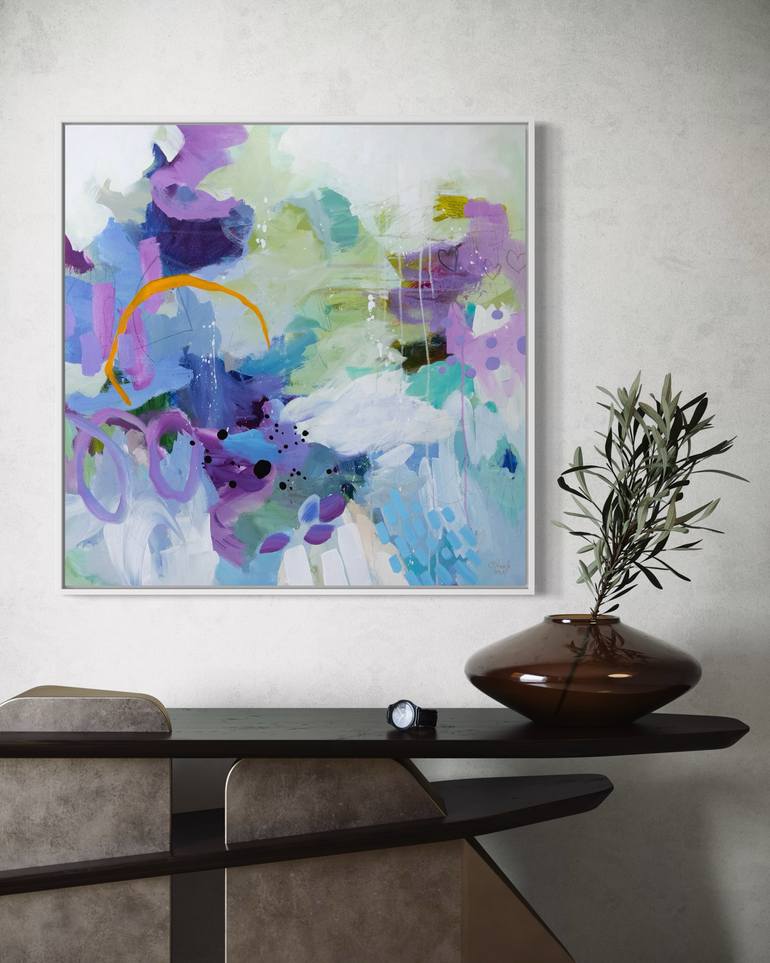 Original Abstract Expressionism Abstract Painting by Chantal Proulx
