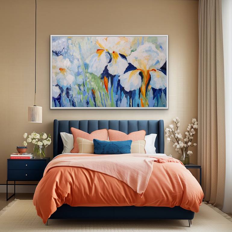 Original Expressionism Floral Painting by Chantal Proulx