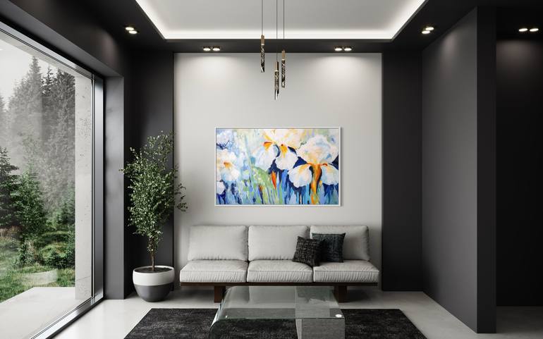 Original Expressionism Floral Painting by Chantal Proulx