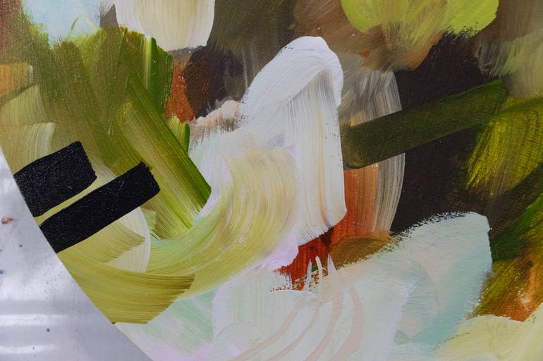 Original Color Field Painting Abstract Mixed Media by Chantal Proulx