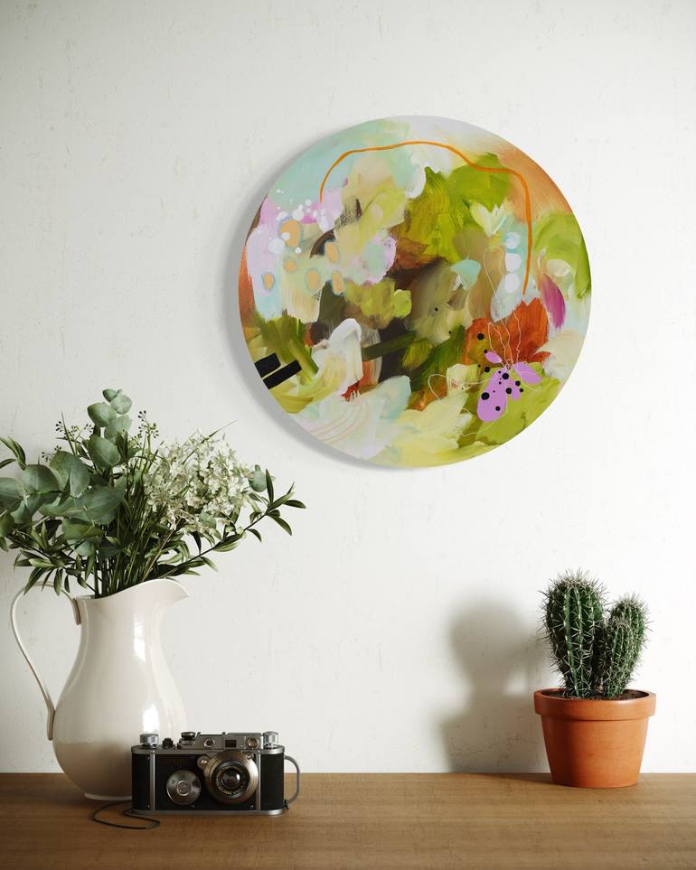 Original Color Field Painting Abstract Mixed Media by Chantal Proulx