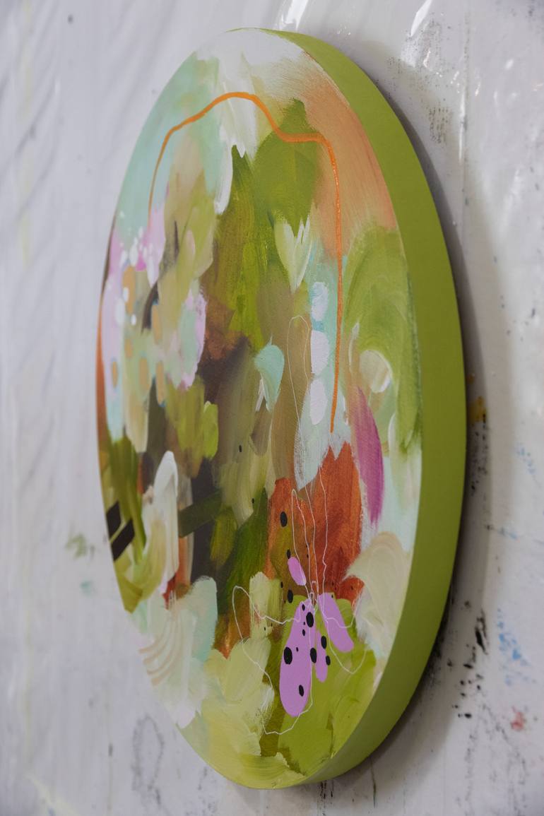 Original Color Field Painting Abstract Mixed Media by Chantal Proulx