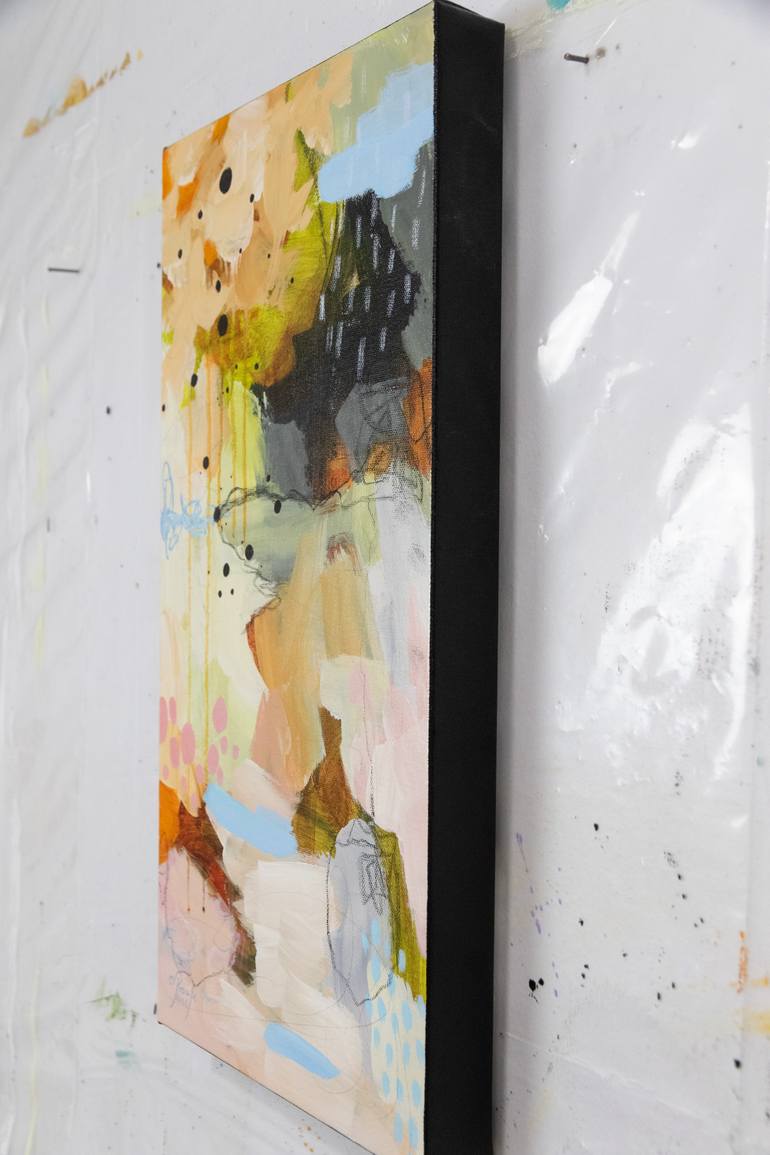 Original Abstract Expressionism Abstract Mixed Media by Chantal Proulx