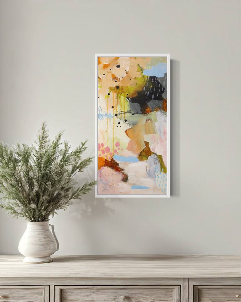 Original Abstract Expressionism Abstract Mixed Media by Chantal Proulx