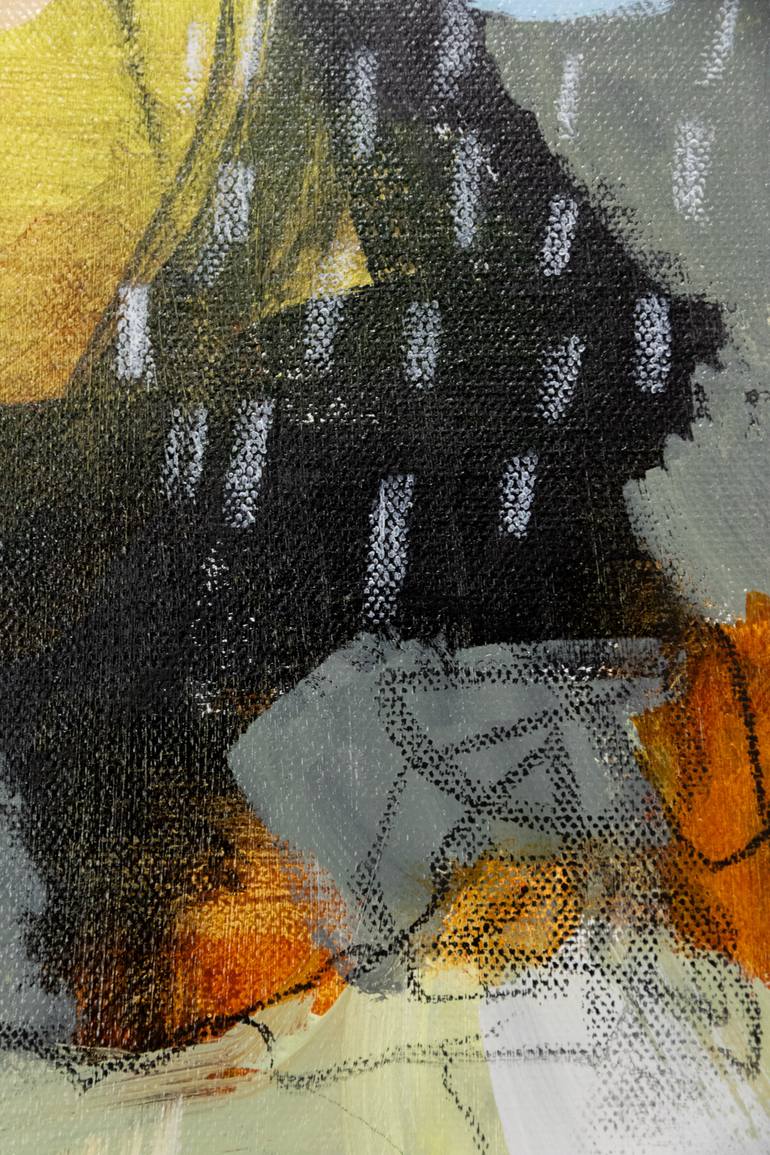Original Abstract Expressionism Abstract Mixed Media by Chantal Proulx