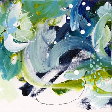 Original Abstract Expressionism Abstract Mixed Media by Chantal Proulx