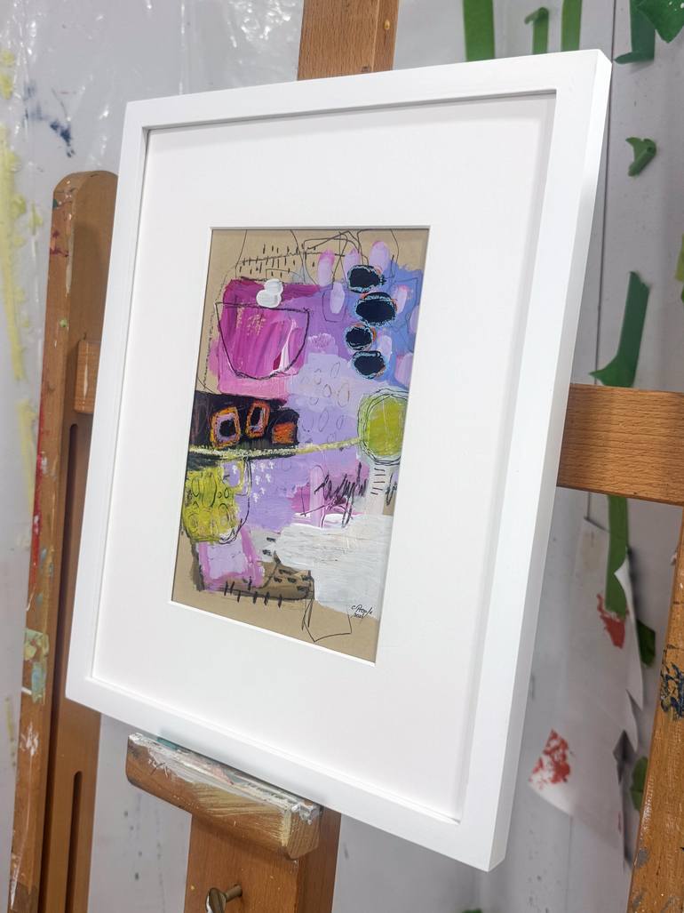 Original Abstract Expressionism Abstract Mixed Media by Chantal Proulx